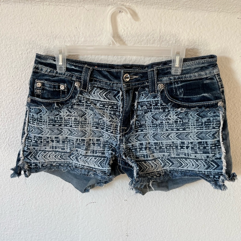 Miss Me Aztec Print Signature Shorts